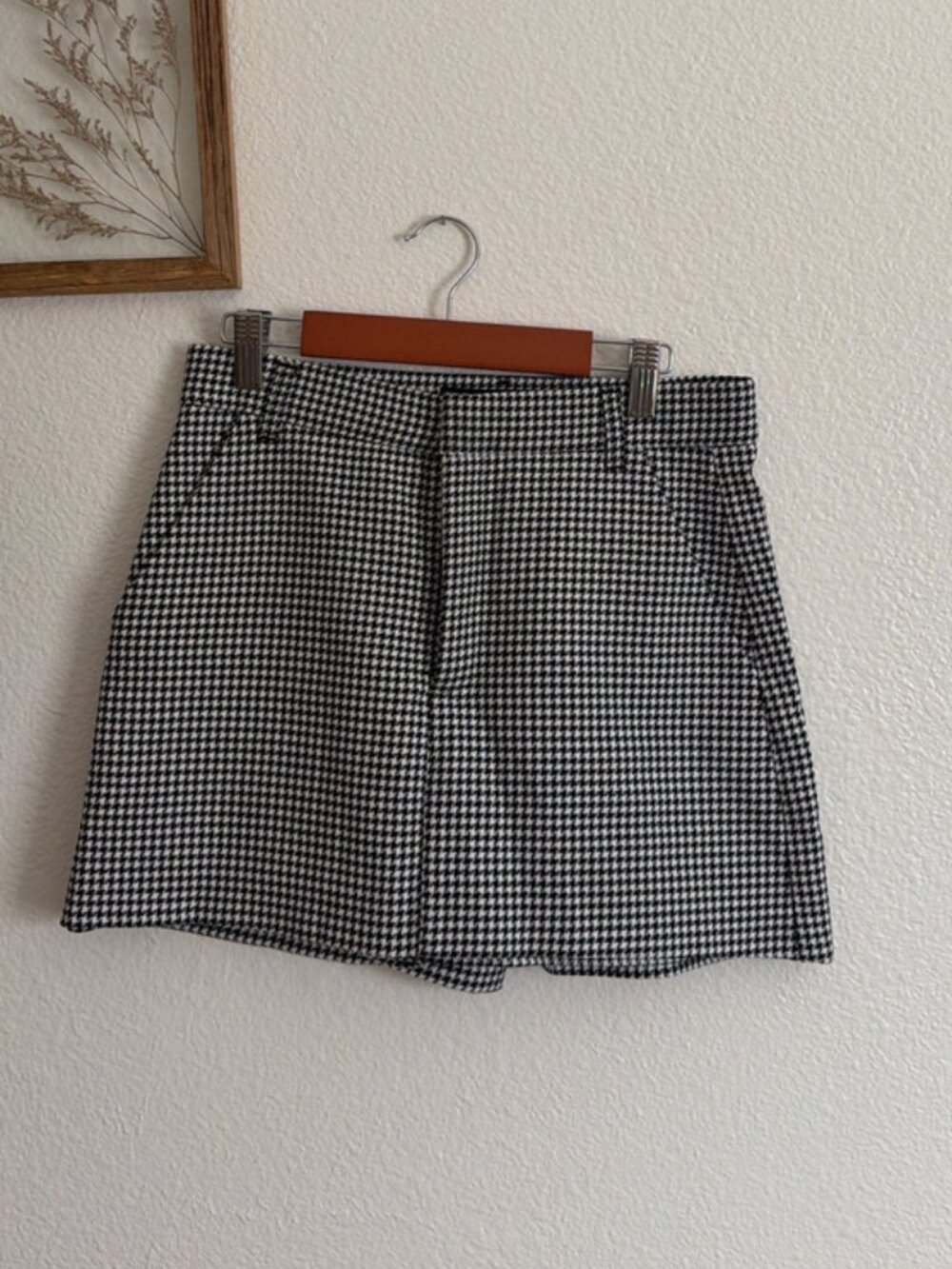 Zara Houndstooth Skort